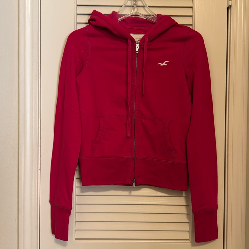 Hollister Zip Up Hoodie (Small)
